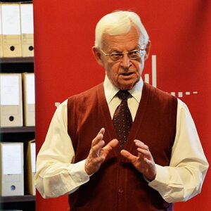 Zdjęcie ze spotkania z prof. Lamentowiczem