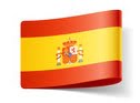 Grafika z flagą Hiszpanii