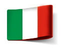 Grafika z flagą Włoch