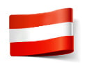 Grafika z flagą Austrii