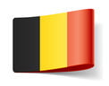 Grafika z flagą Belgii