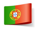 Grafika z flagą Portugalii