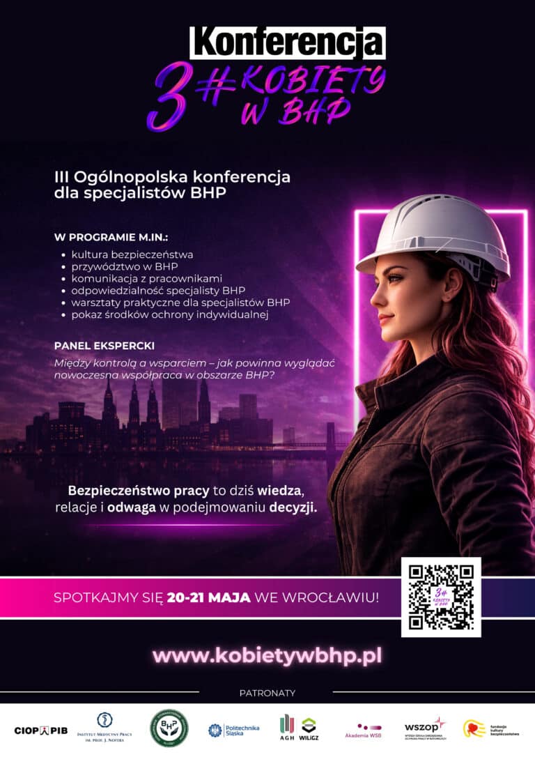 Plakat do wydarzenia - Konferencja kobiety w BHP