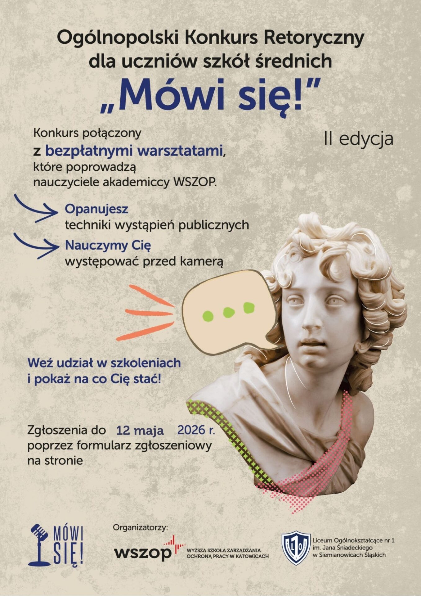 plakat mówi się